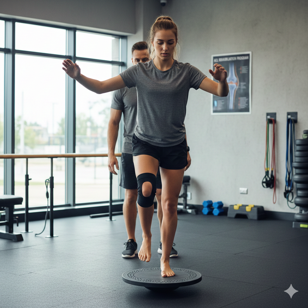 Balance and stability training for ACL injury rehabilitation in Noida Sector 104